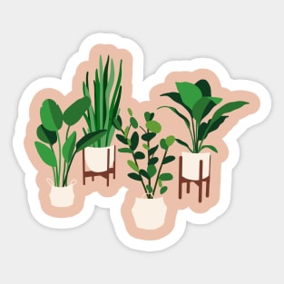 My houseplants Sticker